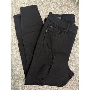 Torrid Black Bombshell Distressed Size 16